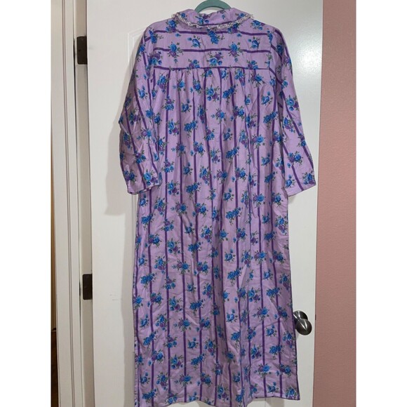 Anthony Richards Vintage NWOT Flannel Nightgown size MP Romantic Retro Cotton - Picture 4 of 5